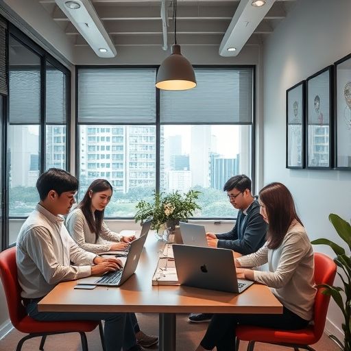 广州小型办公室工作场景