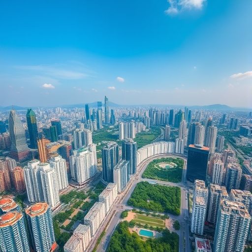 深圳中圈区域航拍图