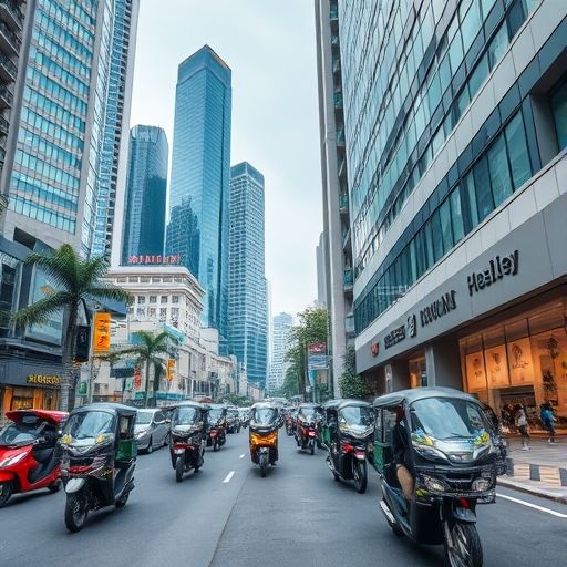 广州街头外卖场景