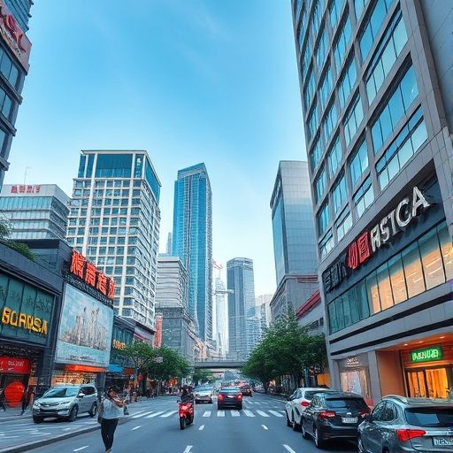 广州中圈区域街景