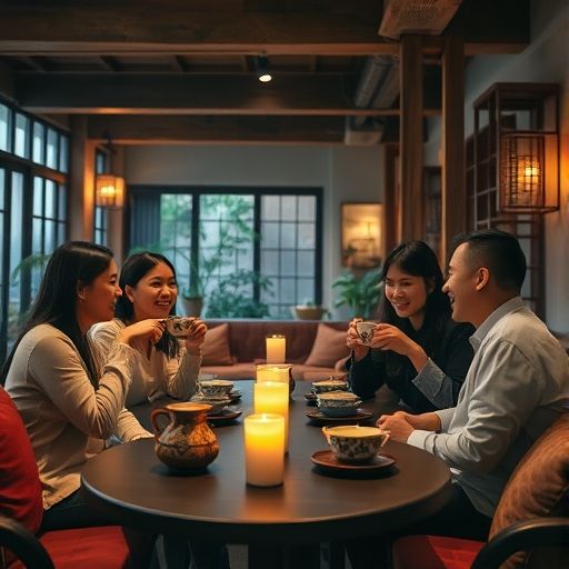 朋友在深圳高端喝茶工作室聚会