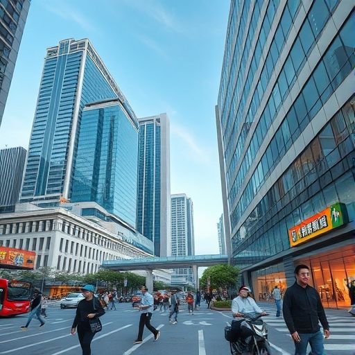 深圳中圈繁忙街景