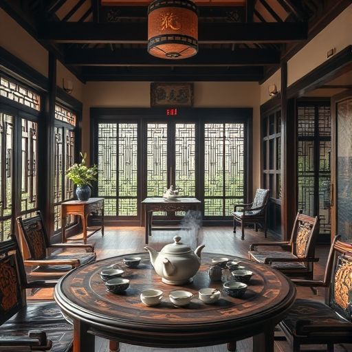 广州传统茶肆内部