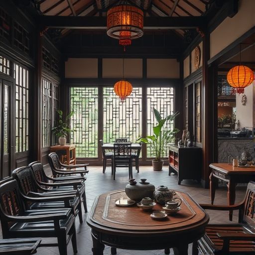 福田茶肆内部