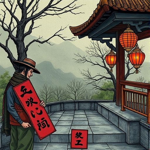 白云区街巷茶肆外观