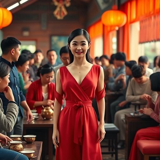 茶艺活动的热闹场景