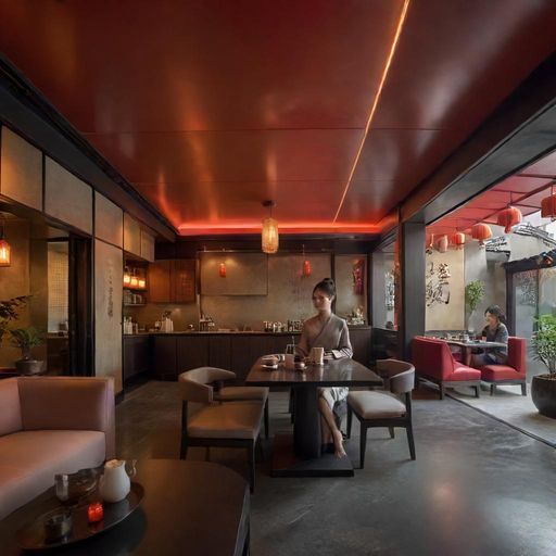 现代感十足的茶室