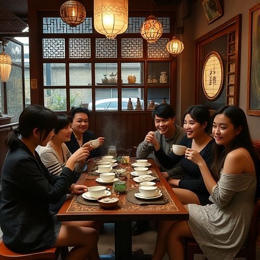 深圳龙华茶肆社交场景