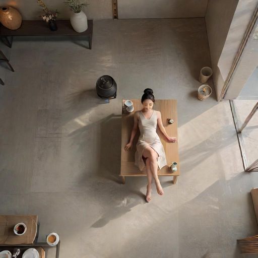 宽敞雅致的茶室空间