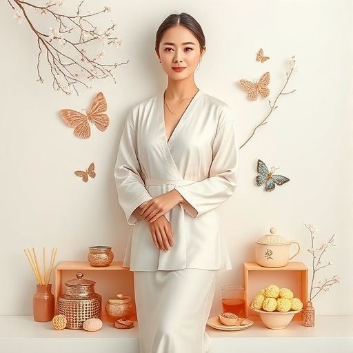 精致茶点与茶杯组合