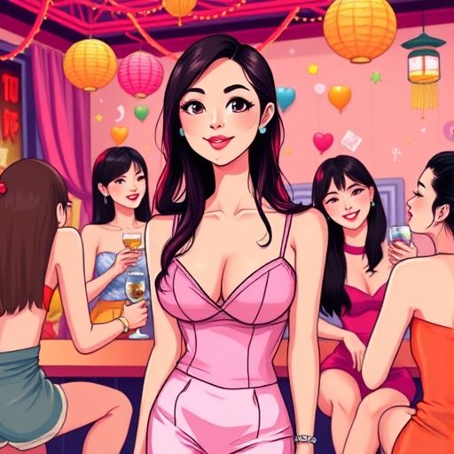 单身派对里轻松有趣的互动