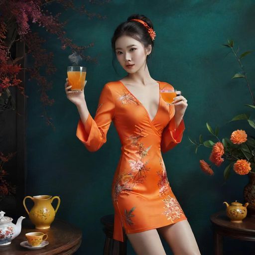 精美季节茶饮的视觉呈现