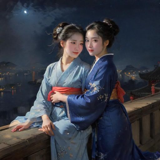 夜风中的骑行体验