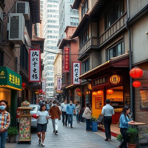 天河区街头茶肆风情