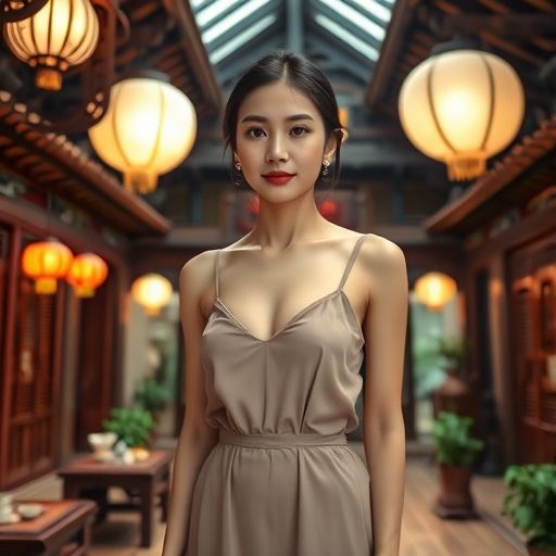 茶室内部展现优雅中式韵味