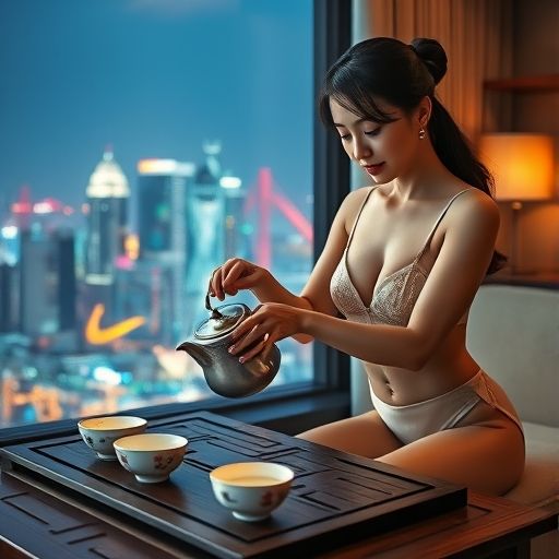 茶艺师冲泡嫩茶