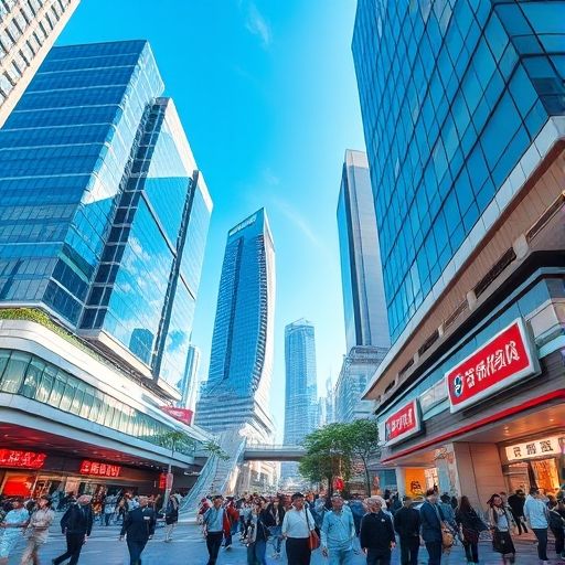 广州中圈商业街景