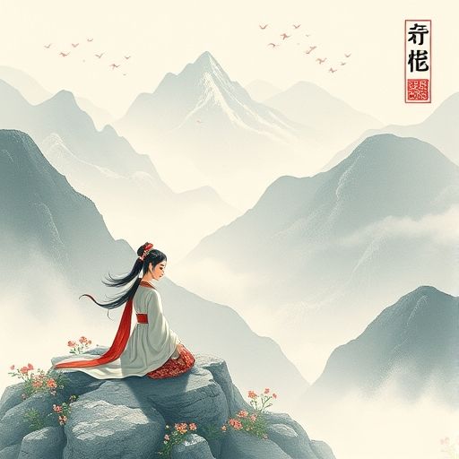 禅意茶肆内部的园林式装饰