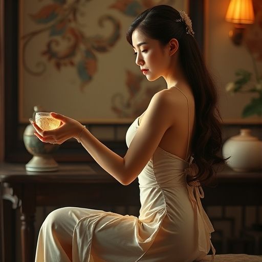 茶艺师表演泡茶过程