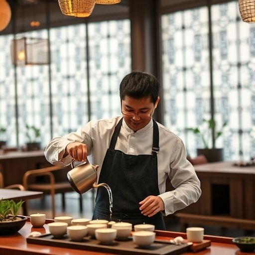 广州天河茶艺师优雅泡茶