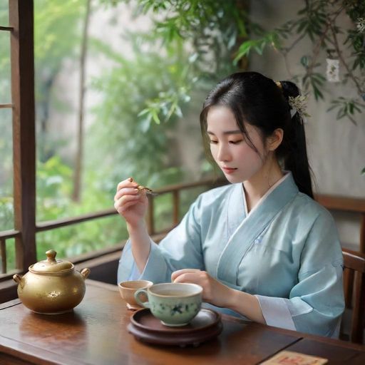 展示广州茶肆温馨氛围的俯视图