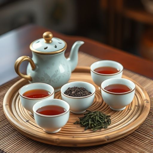 传统茶具冲泡新茶
