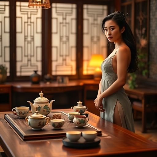 宁静舒适的品茶空间