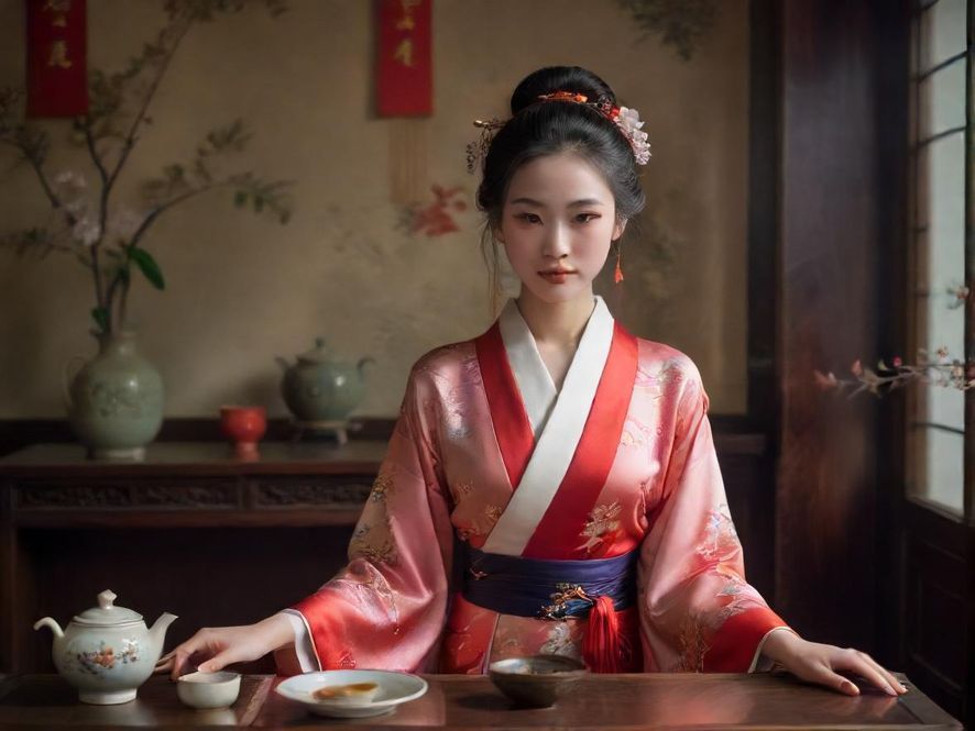 广州高端喝茶上课茶艺表演场景