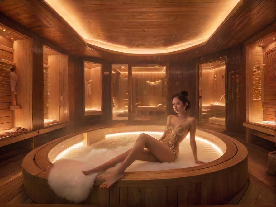 广州金园休闲会馆豪华休息区实景