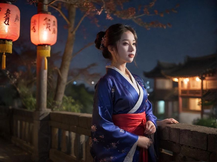 广州繁华夜市街道,霓虹灯光璀璨,展现都市夜的活力。