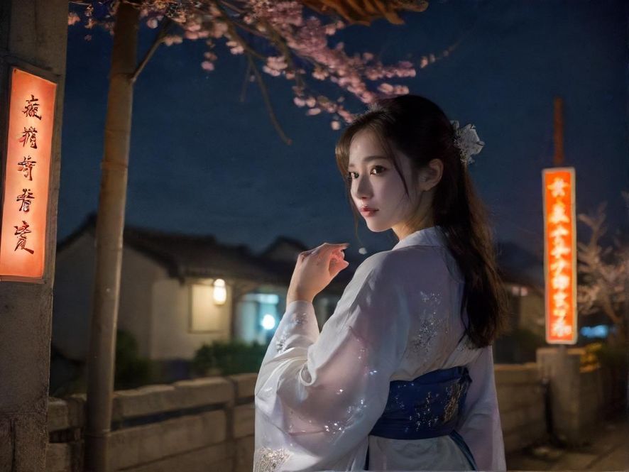 城市夜景霓虹闪烁的画面,营造出都市夜晚的神秘氛围。