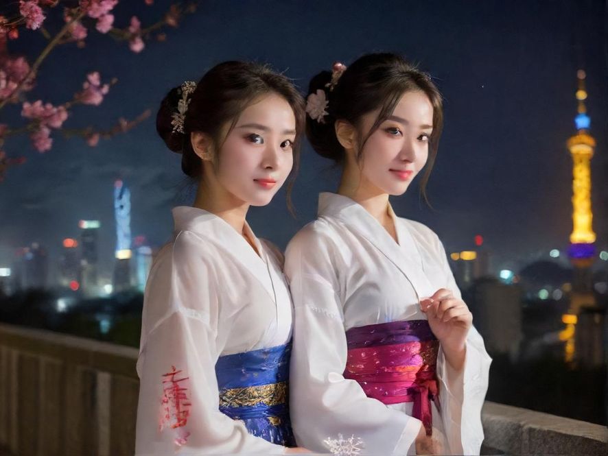 广州夜市街头巷尾的繁华夜景