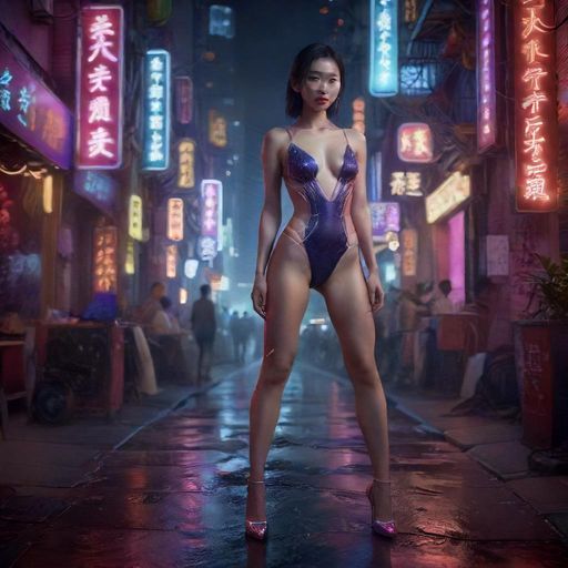 夜色下的城市一角