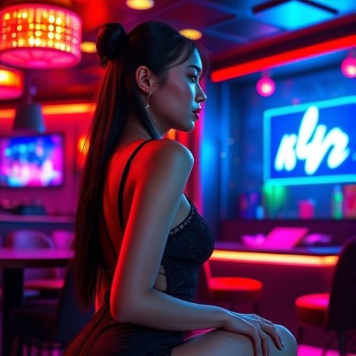 夜场娱乐会所KTV包厢氛围