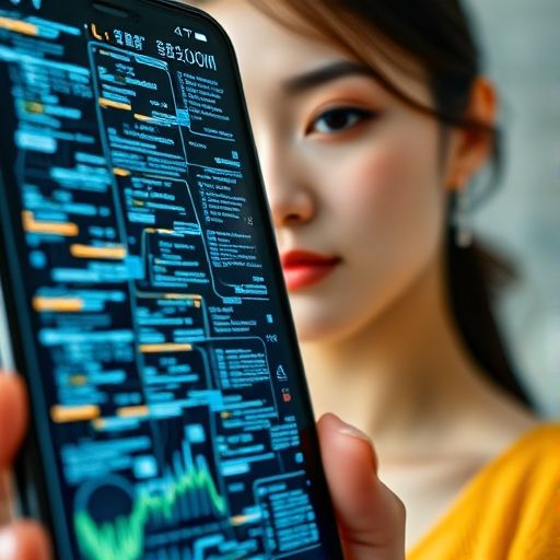 手机屏幕上密密麻麻显示着各种列表和信息,暗示着丰富的资源内容。