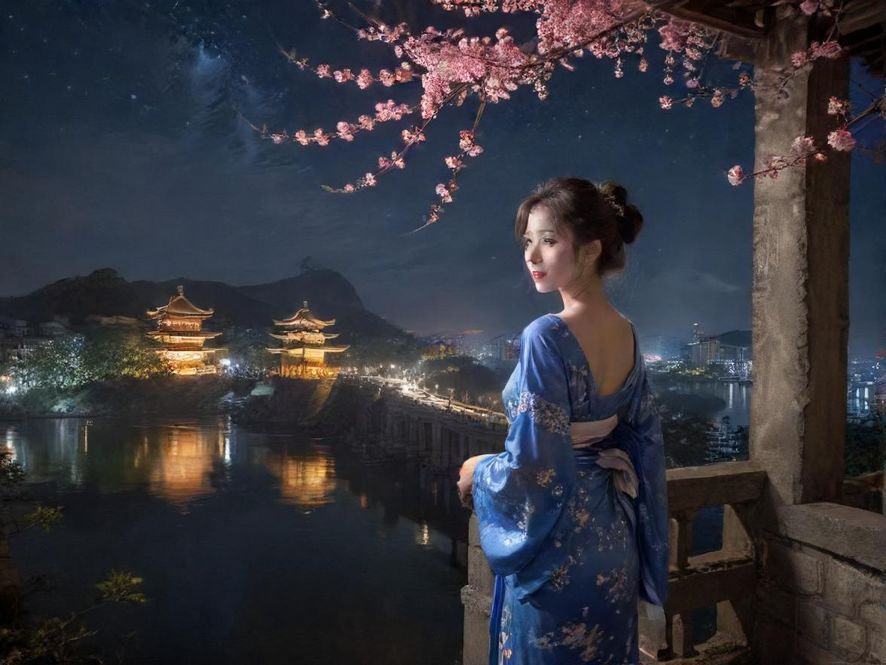 广州繁华都市夜景,霓虹闪烁的休闲娱乐区,充满活力。