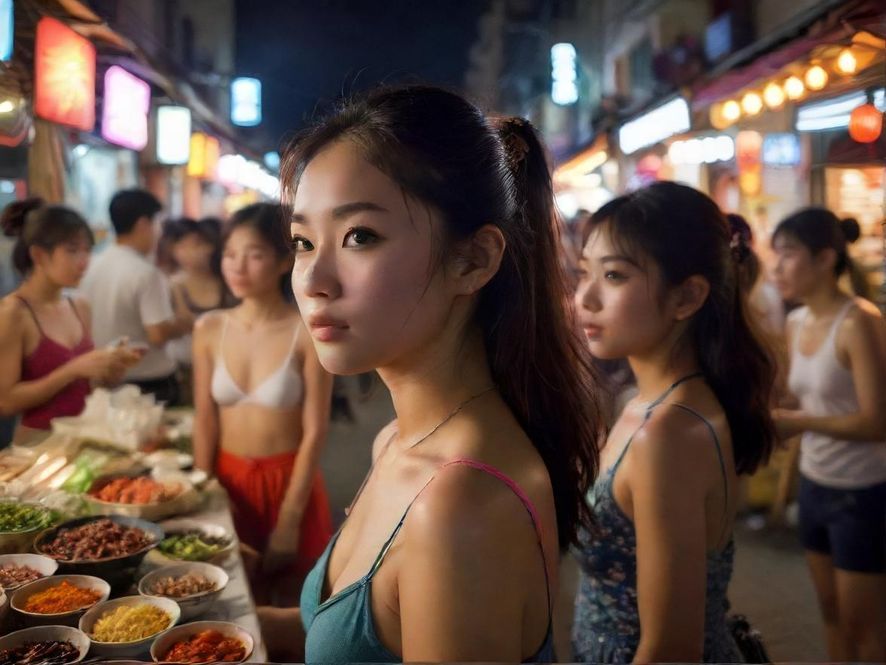 广佛夜市娱乐场景