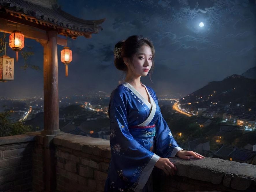 夜场娱乐霓虹灯光场景