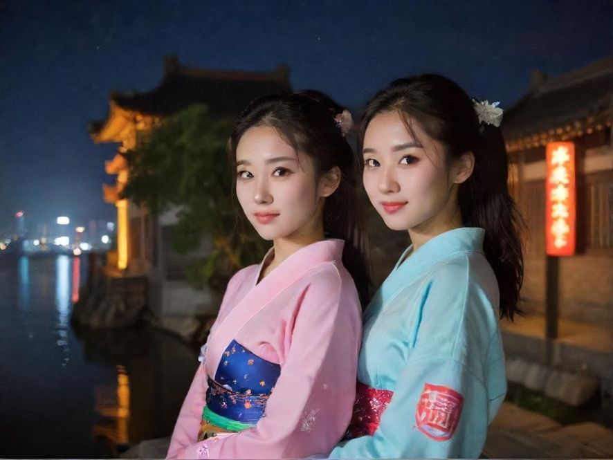 深圳璀璨夜景,高楼林立,霓虹闪烁,充满诱惑与神秘