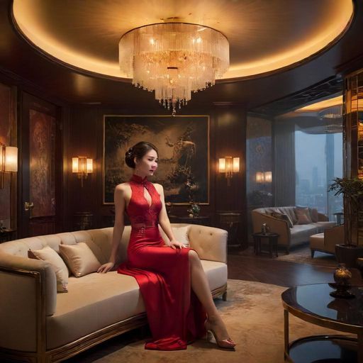 深圳高端会所内的豪华休息室,环境私密雅致