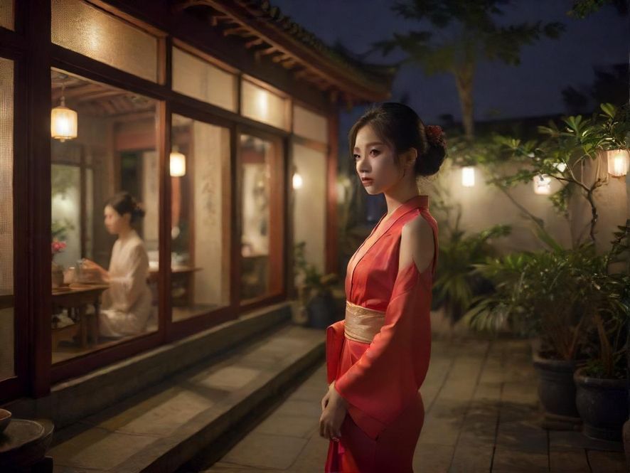 广州雅茗轩茶室一角