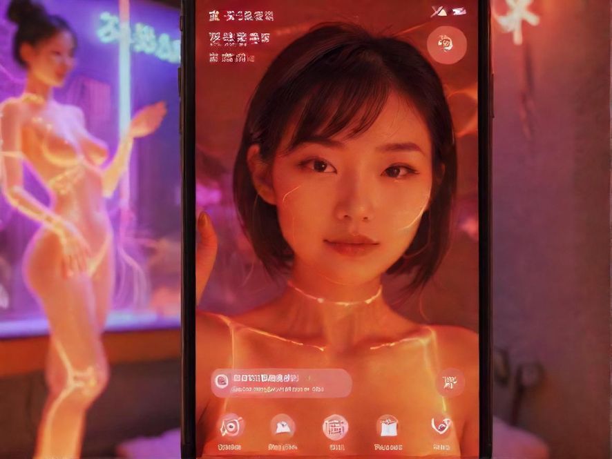 手机屏幕上的交流界面