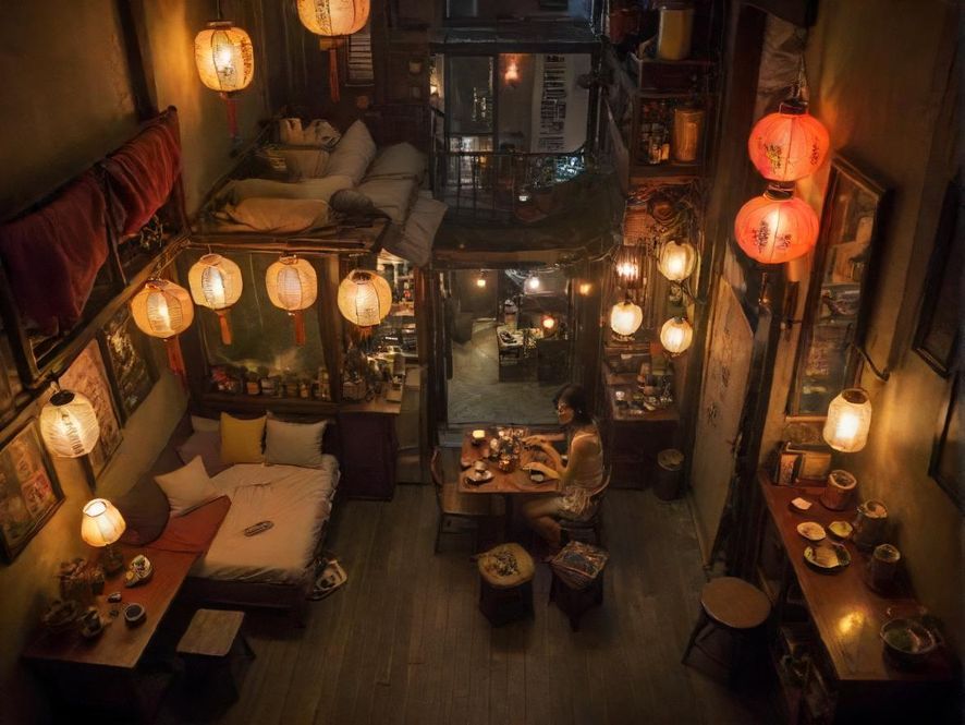 上海老弄堂里的复古茶室,温暖治愈的休闲氛围