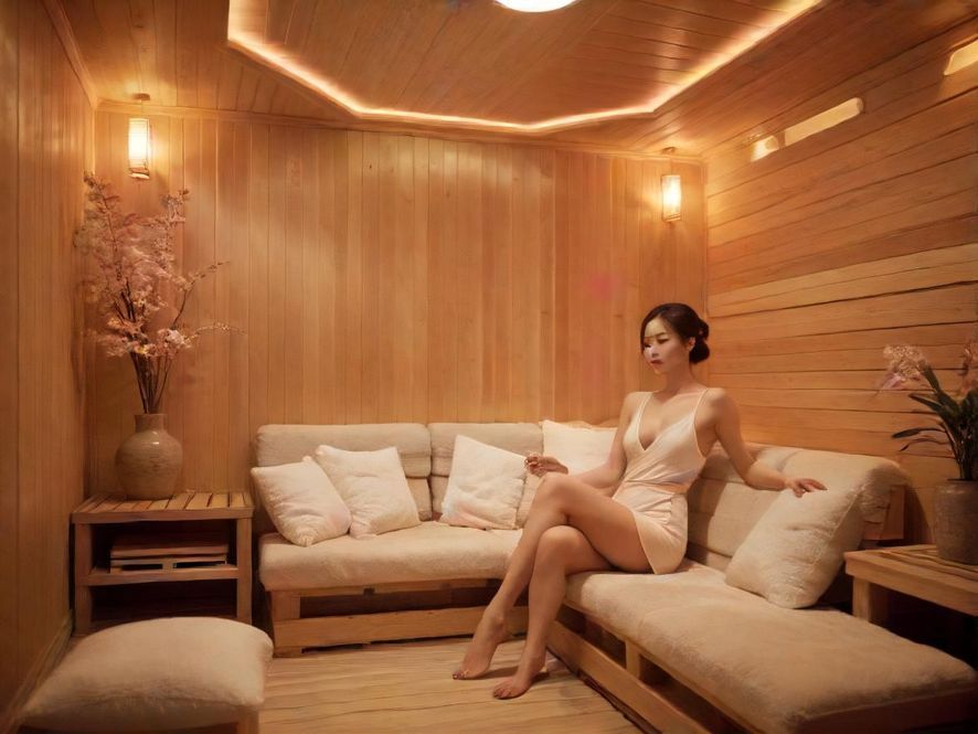 上海普陀区桑拿会所休息区