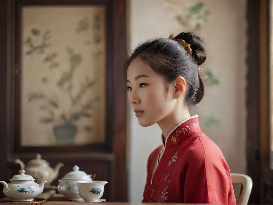 深圳新茶茶艺师古典茶室