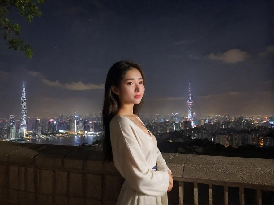 高端夜场会所侧逆光写实图