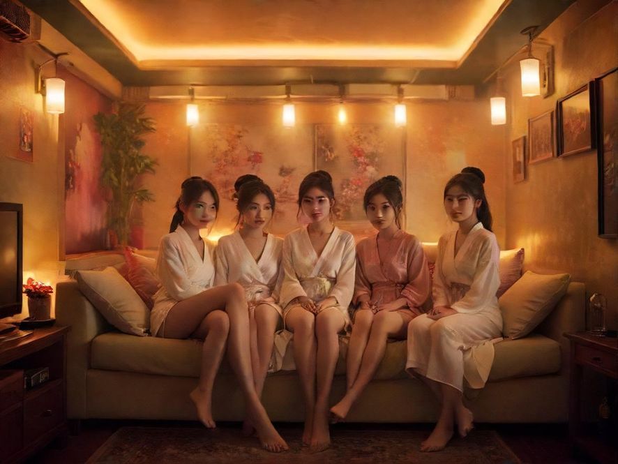 湖北某私密会所内景,暖色灯光营造出舒适宁静的氛围