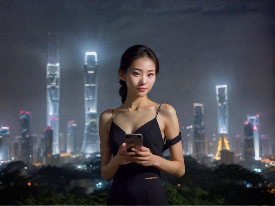 在深圳夜景下浏览蒲神环保论坛寻找休闲资源