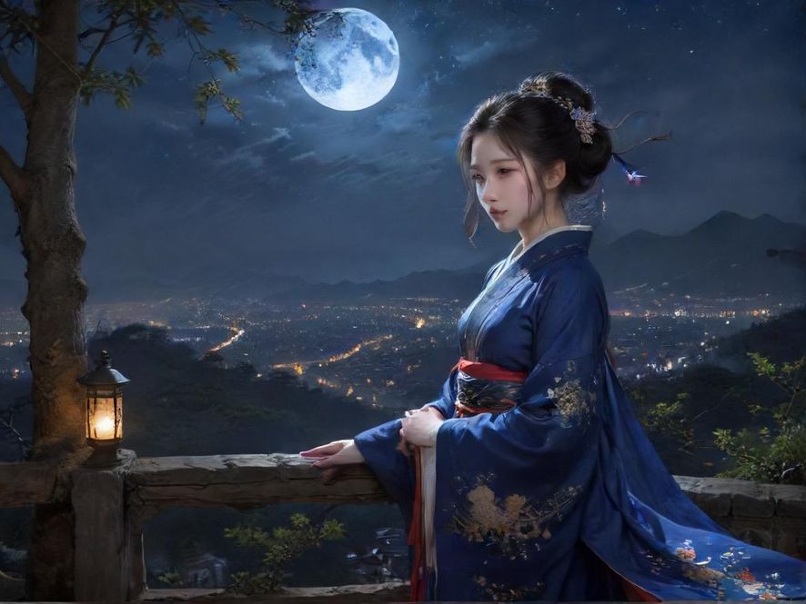 广州夜色下的浪漫露台