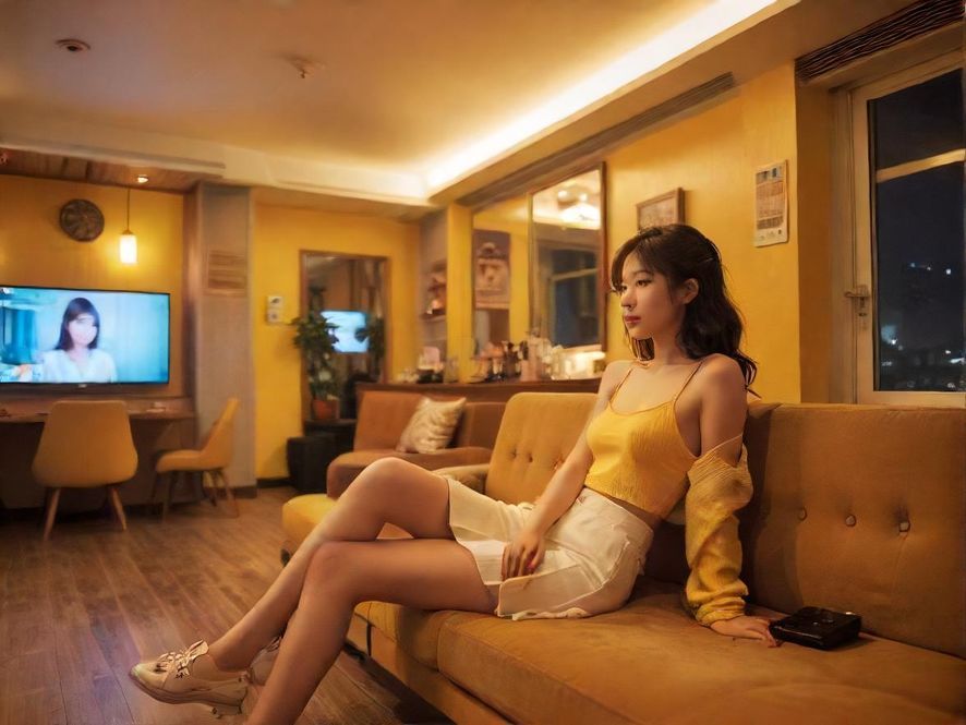 广州天河休闲娱乐空间一角